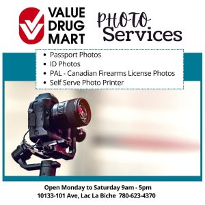 Value Drug Mart Photo Services.