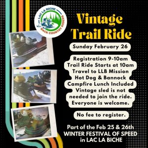 Vintage Trail Ride February 26th in Lac La Biche