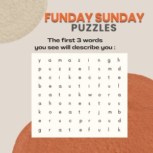 Funday Sunday Puzzles on Your Local Buzz.