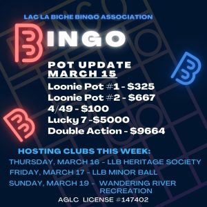 LLB Bingo Post Update March 15.