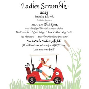 Ladies-Scramble-July-15 at the Lac La Biche Golf Club.