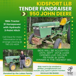 KidSport Tractor Fundraiser.