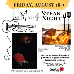 Legion-Steak-Night-and-Live-Music-Aug-18 with Andy DeLorme