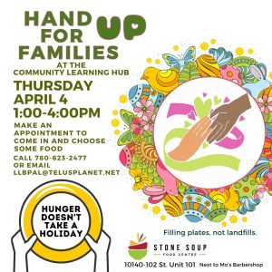 Stone-Soup-Hand-UP-for-families-April-4, 24.