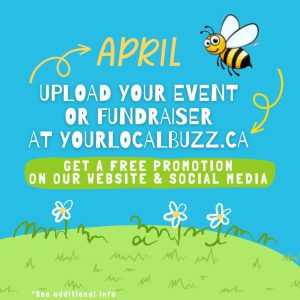 Upload-your-event-or-fundraiser-in-April-Promotion on Your Local Buzz.