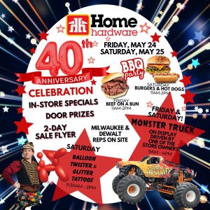 Home-Hardware-Anniversary May 24 & 25, 2024.