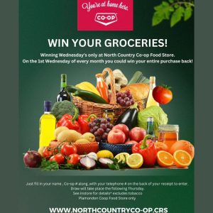 North Country Coop Winning Wednesday.