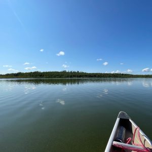 Canoeing on Missawai Lake.