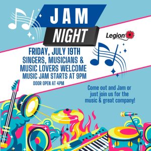 Legion Jam Night July 19, 24.