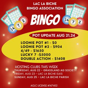 Bingo Pot Update August 21, 2024.