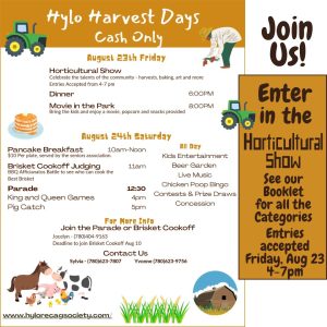 Hylo Venice Harvest Days August 23 & 24, 2024 with their Horticulture Show.