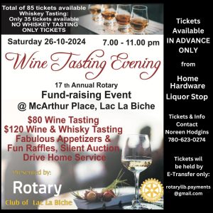 Rotary Wine Tasting Oct 26, 2024.