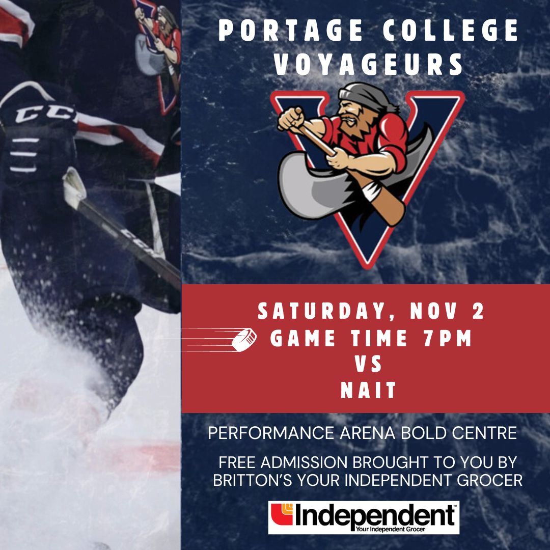 Voyageurs Hockey Nov 2,24 at the Bold Centre in Lac La Biche.