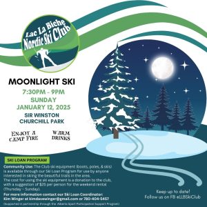 Ski Club Moonlight Ski Jan 12, 2025.