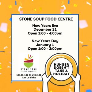 Stone Soup Open Hours New Years 2025.