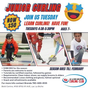 Junior Curling in Lac La Biche - Join NOW!