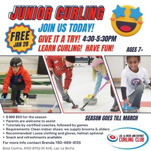 Junior Curling Free Today! Give curling a try Jan 28, 2025