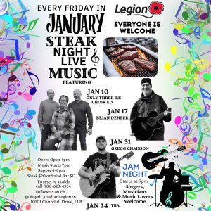 Legion January Steak and Music in January 2025.