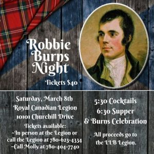 Robbie Burns March 8, 2025.