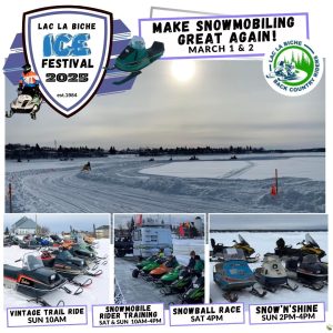 LLB Ice Festival Snowmobile Fun May 1 and 2, 2025.