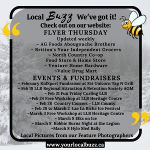 Your Local Buzz Flyers and Featured Events as of Feb 13,25.