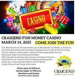 Craigend Casino March 14, 2025.