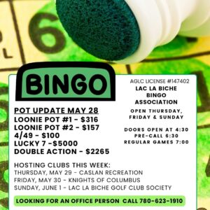 Bingo Pot Update May 28,2025.