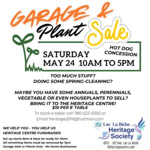Garage and Plant Sale May 24, 2025.