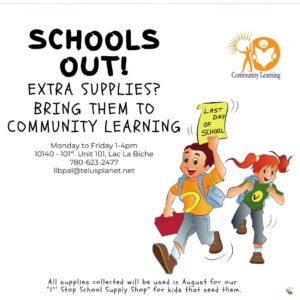 Community Learning School Supplies Donate.