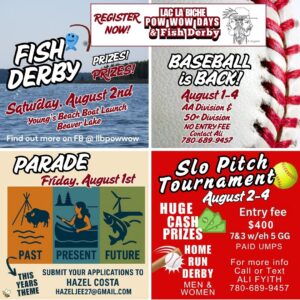 Pow Wow 2025 Register for the Fish Derby, Ball, or the Parade today.