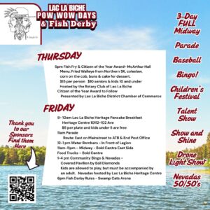 Pow Wow Days Thurs and Friday, 2025
