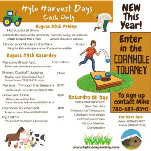 Hylo Harvest Days 2025 Cornhole Tournament.