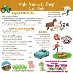 Hylo Harvest Days August 22 & 23, 2025.