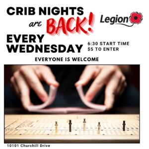 Legion Crib Night Sept 3,2025.