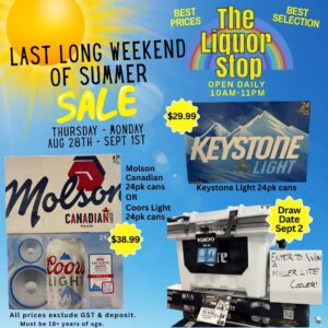 Liquor Stop September Long Sale 2025