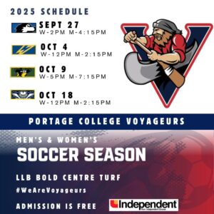 Voyageurs Hockey Home Games Sept - Oct 2025.
