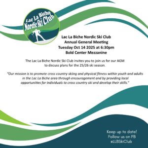 Lac La Biche Ski Club AGM Oct 14, 2025.