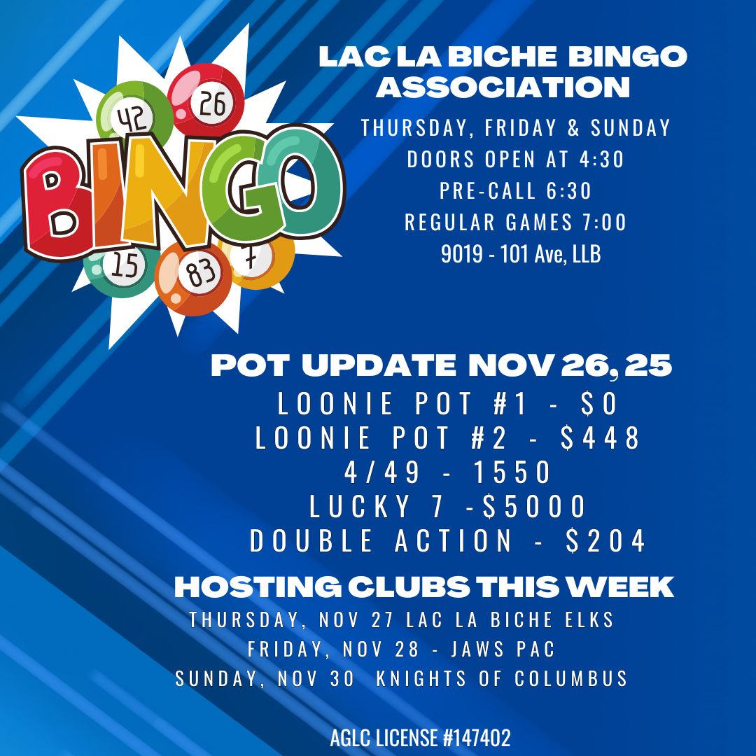 Bingo Pot Update Nov 26,2025.