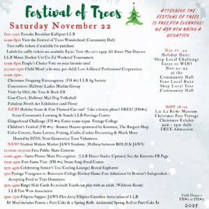 Festival of Trees 2025 Saturday.