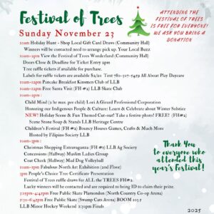 Festival of Trees 2025 Sunday.