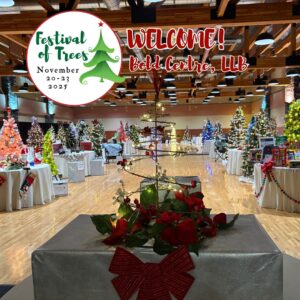 Festival of Trees Tree Welcome Nov 20-23, 2025.