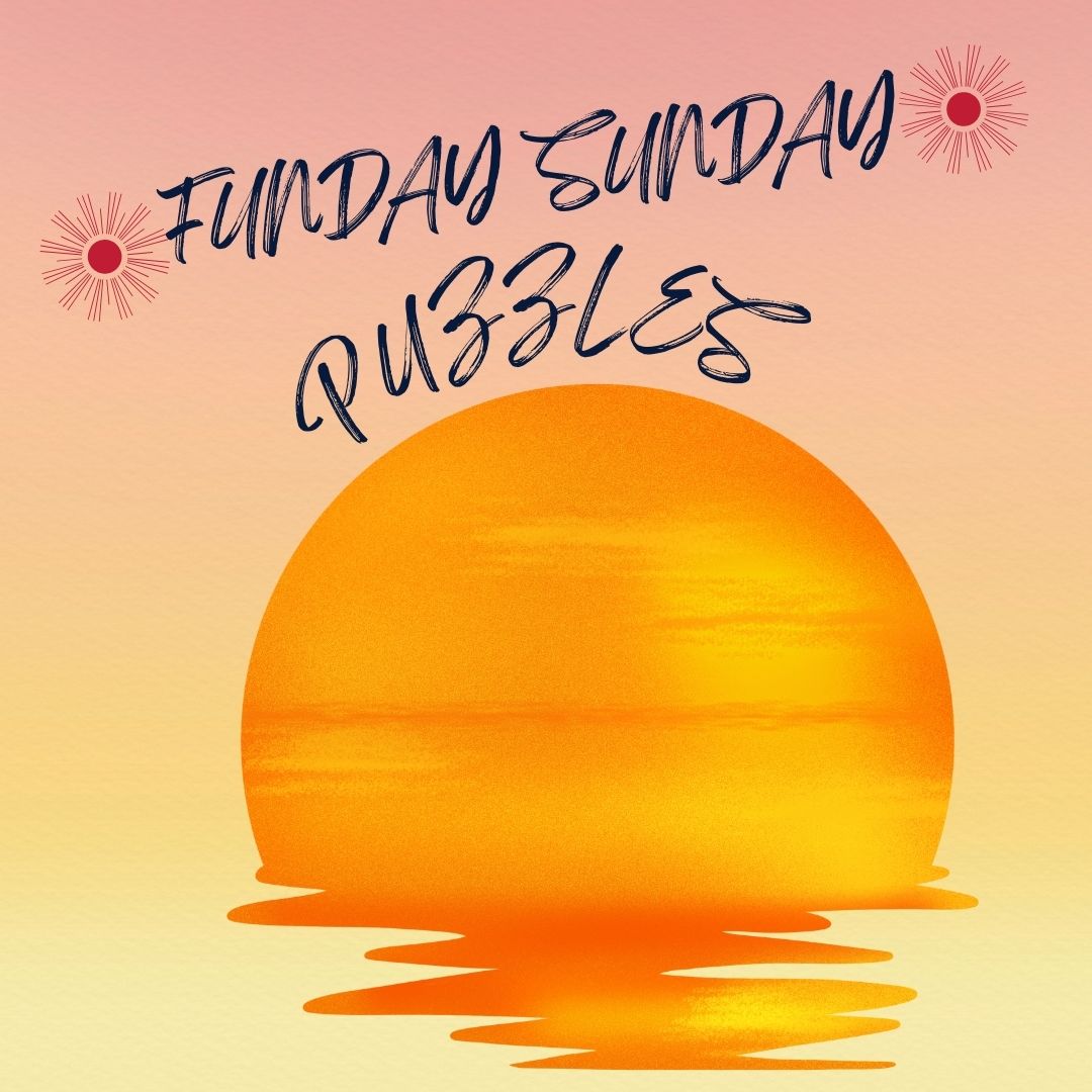 Sunday Funday Puzzles; wordsearch and jigsaw.