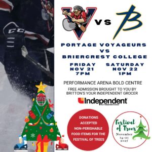 Voyageurs Hockey Nov 21 and 22, 2025.