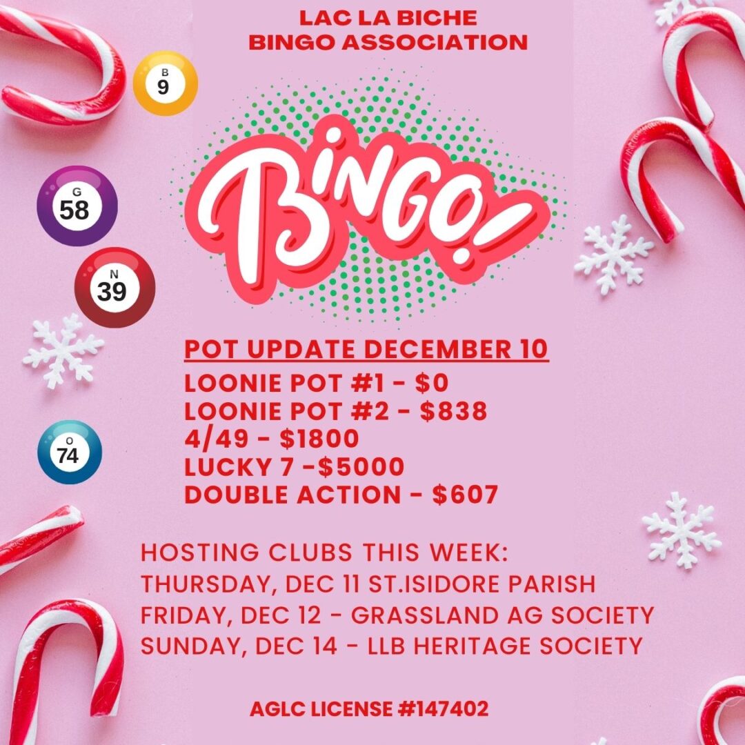 Bingo Pots Dec 10,2025.