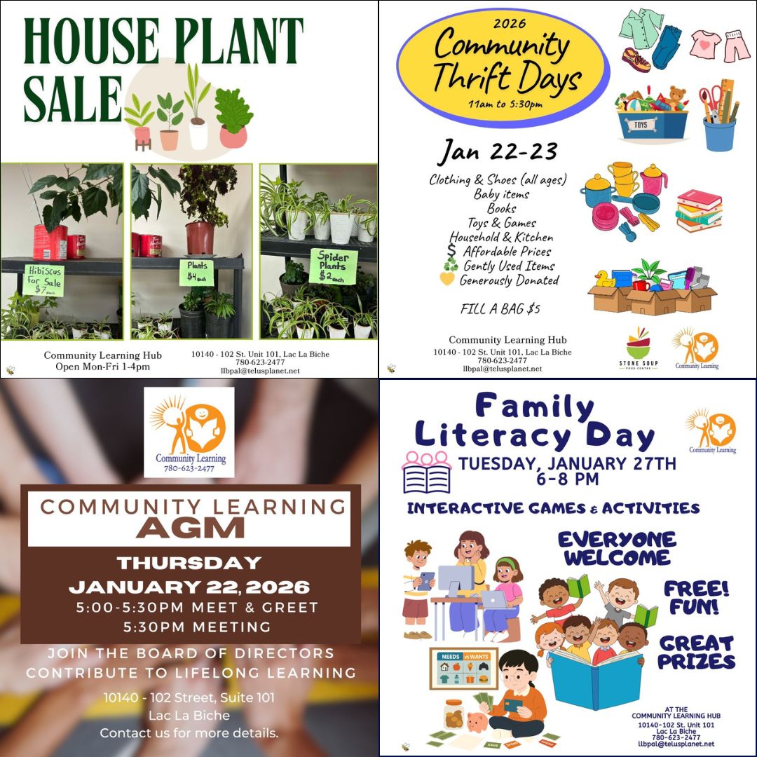 Community Learning January Happenings 2026.