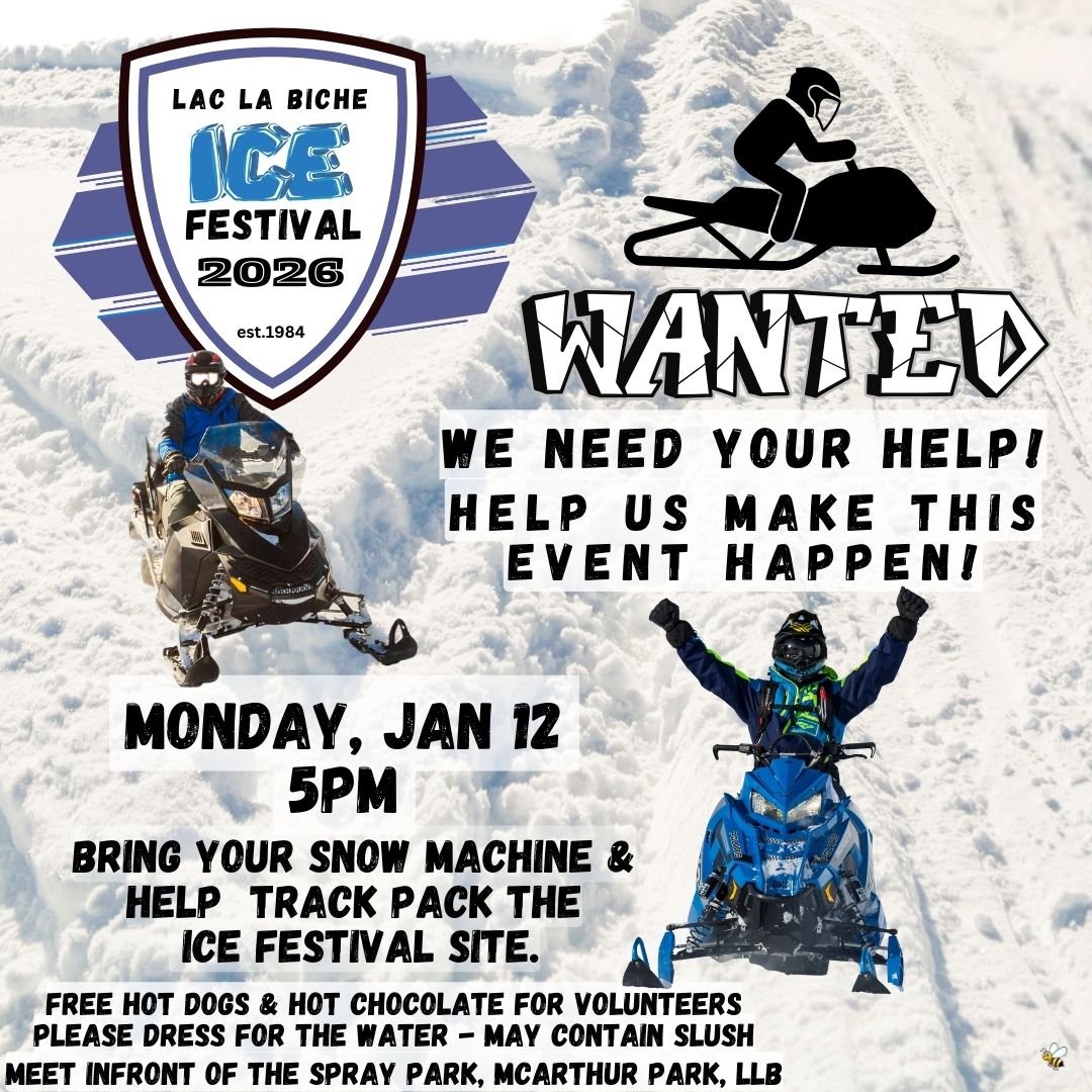 LLB Ice Festival Call out Jan 12, 2026.