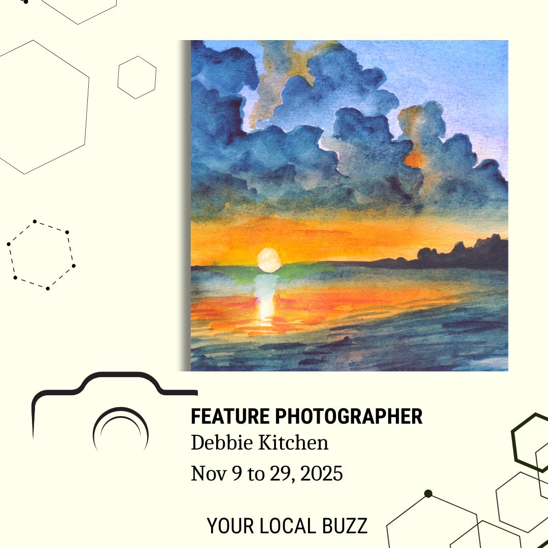 Feature Photographer Debbie Kitchen Nov 9 to 29, 2025.