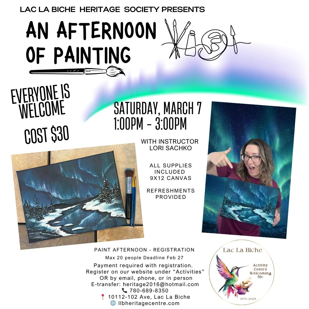 Heritage Paint Afternoon March 7, 2026.