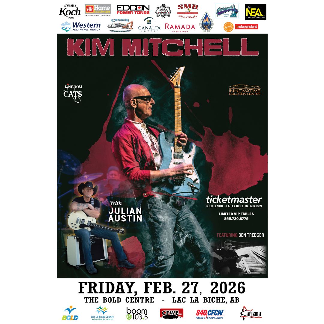 Kim Mitchell Lac La Biche County Feb 27, 2026.