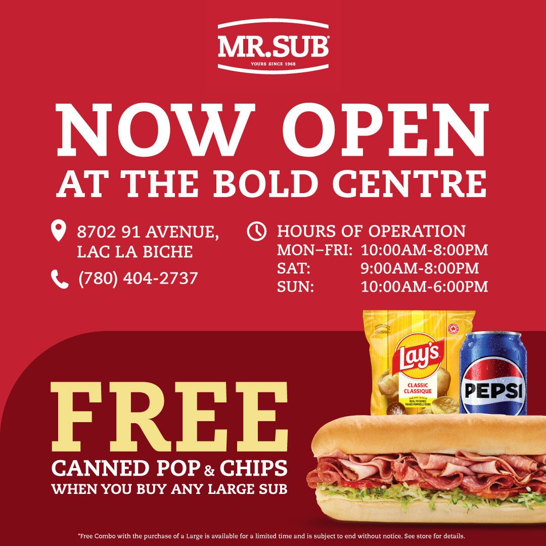 Mr. Sub Opening Feb 9, 2026.